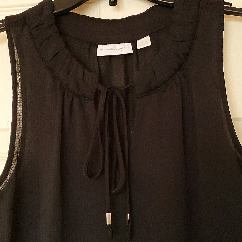 NY&C Sheer Sleeveless Top
